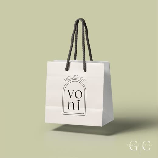 House of Voni logo on a carry bag